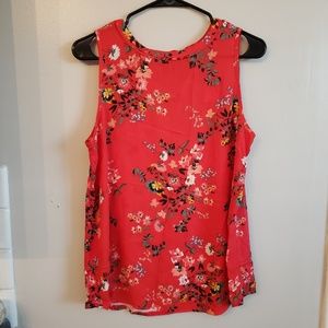 LOFT Mixed Media Sleeveless Shell (NWT)